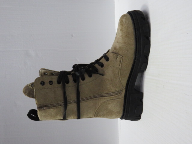 Botki damskie DE316S KHAKI 36-41 1