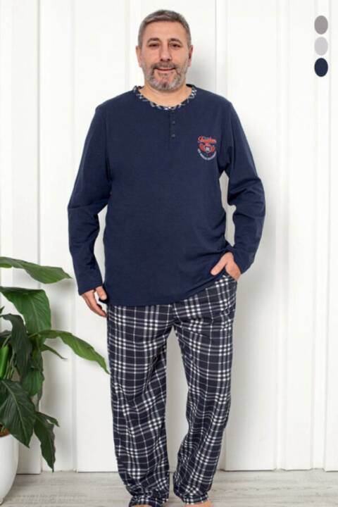 Piżama męskie 19016 1 kolor 2XL-5XL (Towar Tureckie)