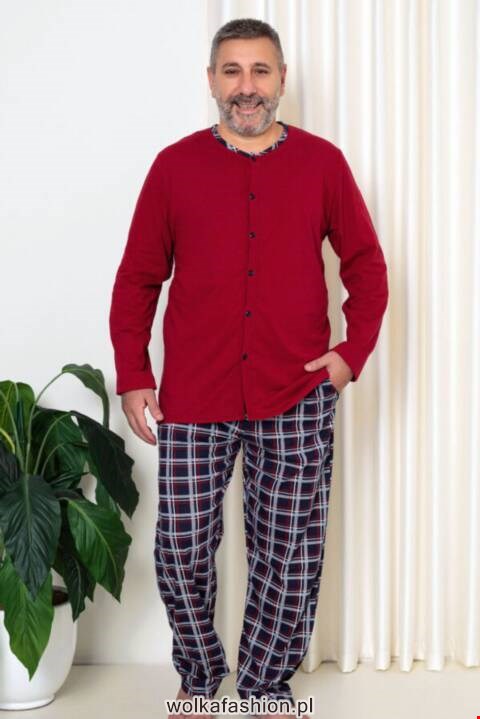 Piżama męskie 19015 1 kolor 2XL-5XL (Towar Tureckie)