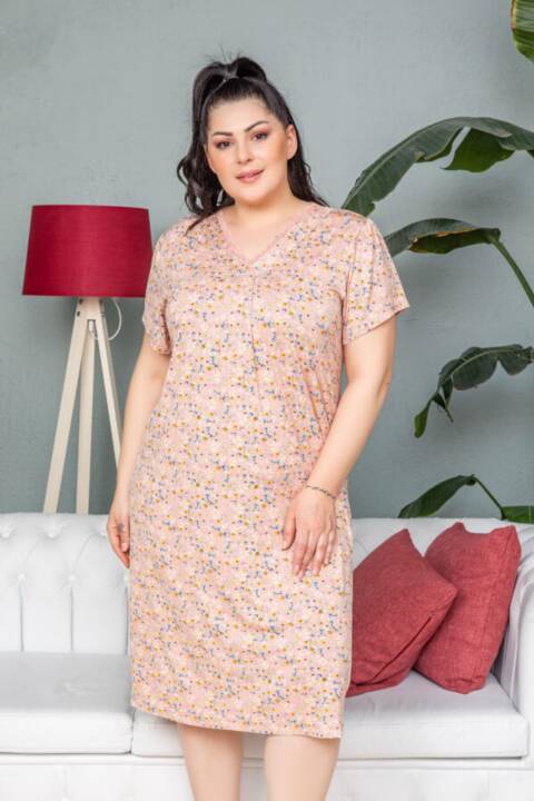 Koszula Nocna Damskie 9049 1 kolor XL-3XL (Towar Tureckie) 1