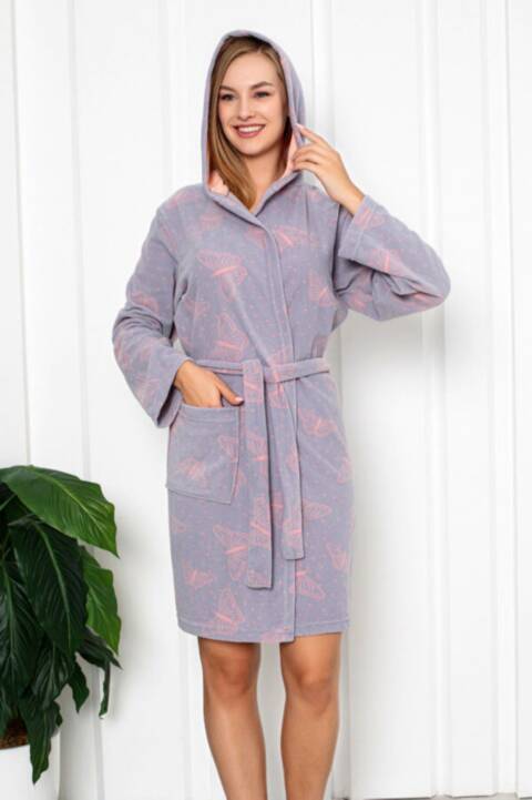 Szlafrok Damskie 9113 1 kolor M-XL (Towar Tureckie) 1