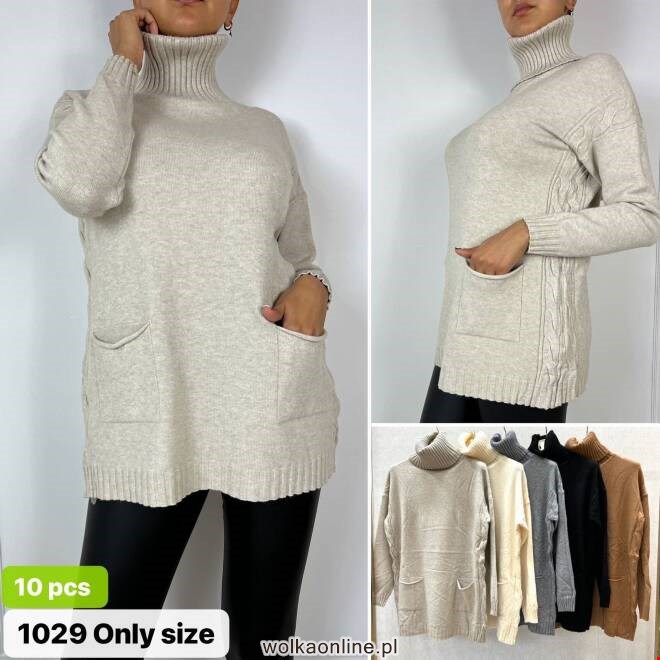 Sweter damskie 1029 Mix KOLOR  Standard