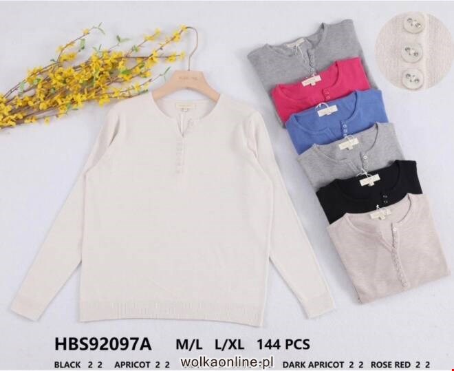 Sweter damskie HBS92097A Mix KOLOR  M-XL