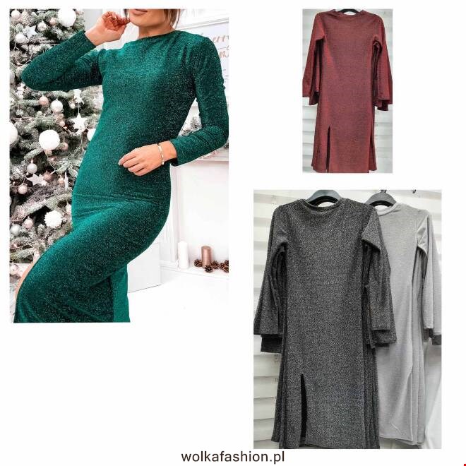 Sukienka damskie 0100 1 kolor  M-3XL (Towar Polskie)