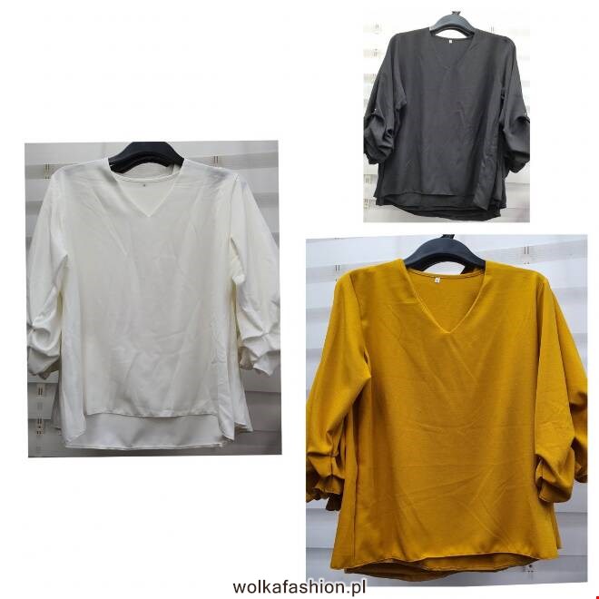 Bluzka damskie 0145 1 kolor  M-3XL (Towar Polskie)