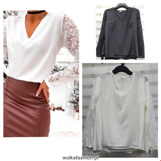 Bluzka damskie 0147 1 kolor  M-3XL (Towar Polskie)