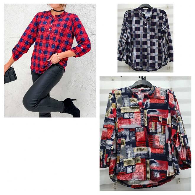 Koszula damskie 0151 1 kolor  M-3XL (Towar Polskie)