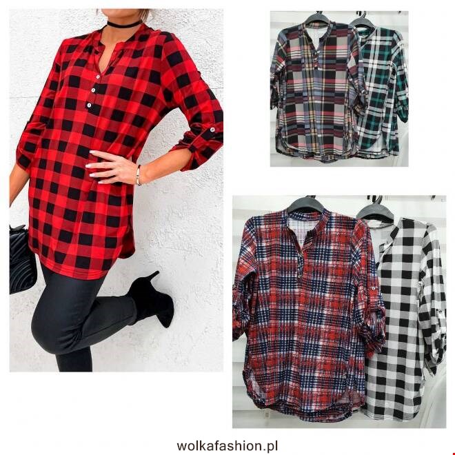 Bluzka damskie 0154 1 kolor  M-3XL (Towar Polskie)