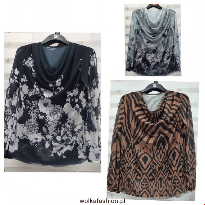 Bluzka damskie 0155 1 kolor  M-3XL (Towar Polskie)