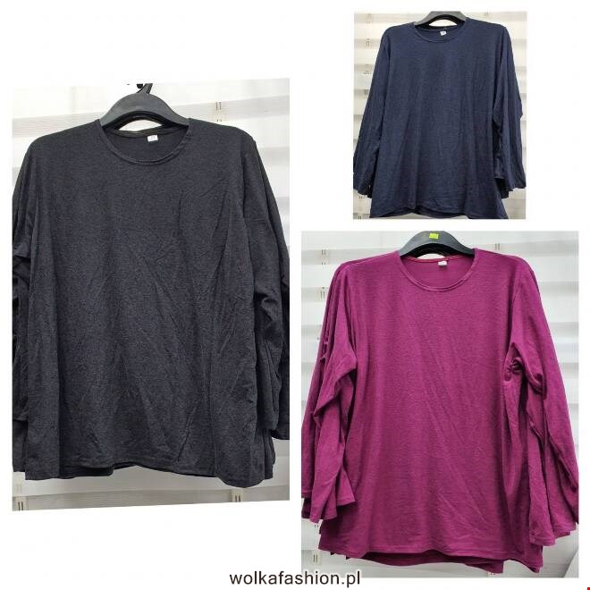 Bluzka damskie 0156 1 kolor  M-3XL (Towar Polskie)