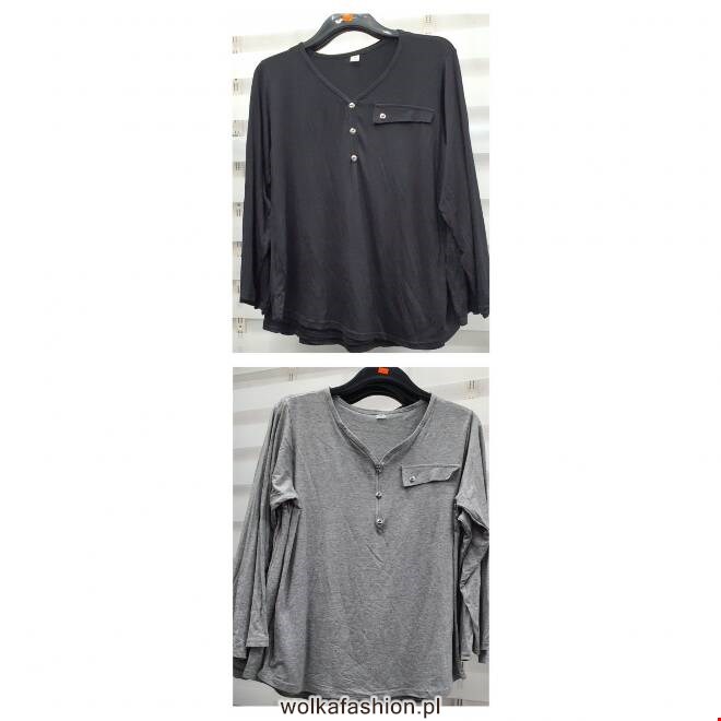 Bluzka damskie 0169 1 kolor  M-3XL (Towar Polskie)