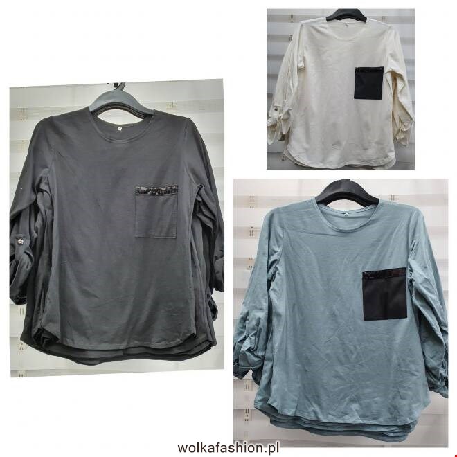 Bluzka damskie 0171 1 kolor  M-3XL (Towar Polskie)