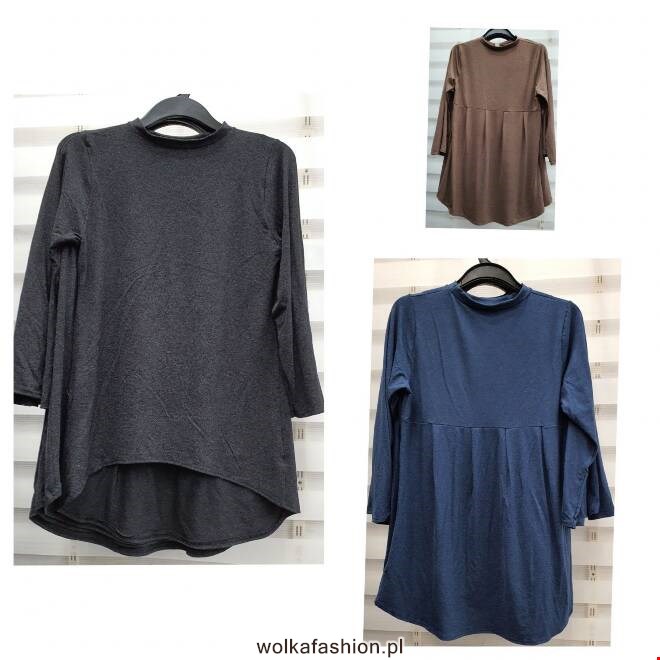 Bluzka damskie 0174 1 kolor  M-3XL (Towar Polskie)