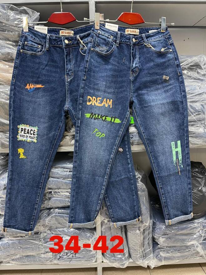 Jeansy damskie 0178 1 kolor  34-42