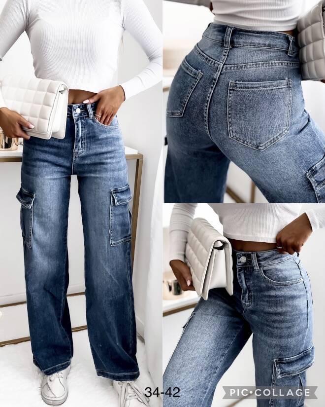 Jeansy damskie 0189 1 kolor  34-42