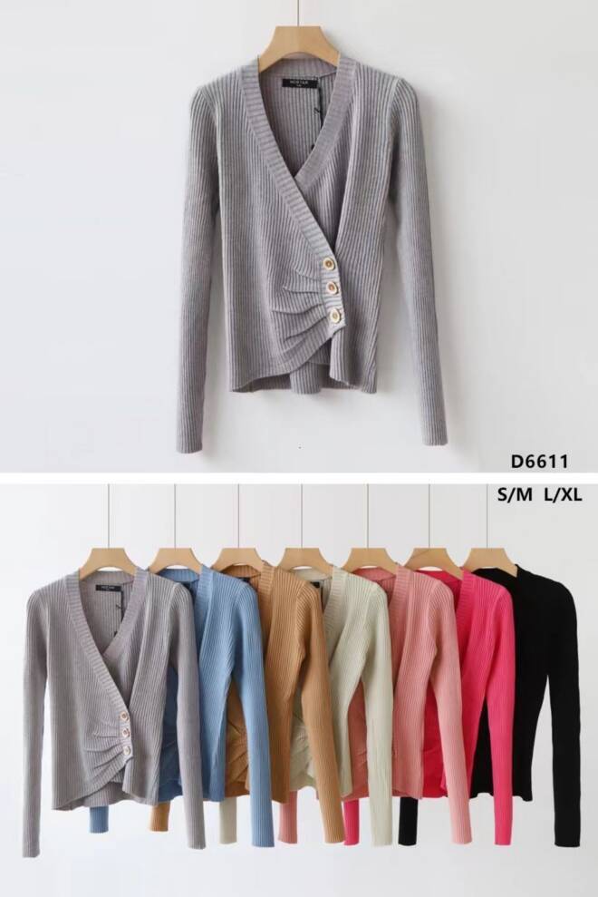 Sweter damskie D6611 Mix KOLOR  S/M-L/XL