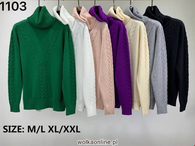 Sweter damskie 1103 Mix KOLOR  M-2XL