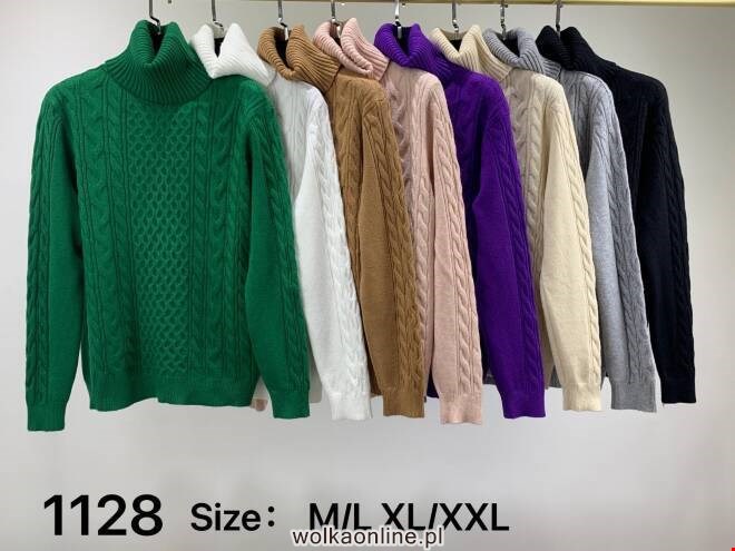 Sweter damskie 1128 Mix KOLOR  M-2XL