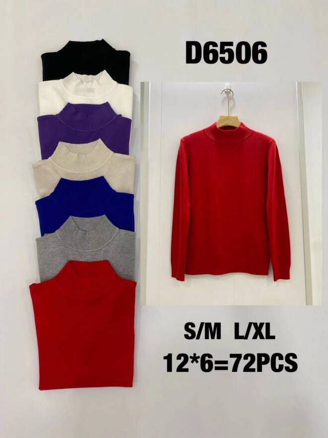 Sweter damskie D6506 Mix KOLOR  S/M-L/XL 1