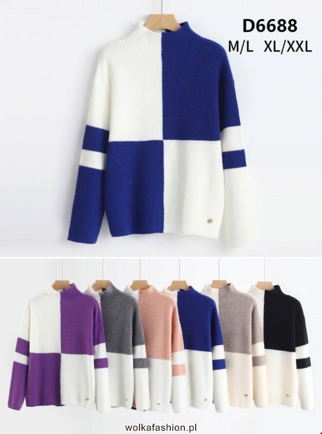 Sweter damskie D6688 Mix KOLOR  M-2XL