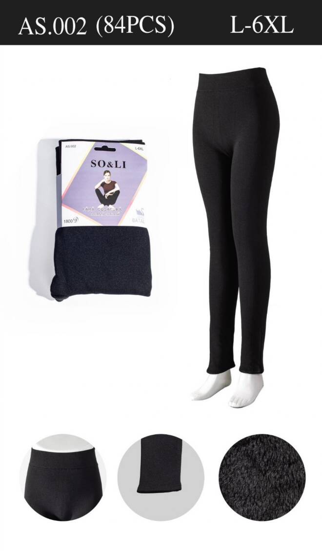 Leginsy damskie AS002 1 kolor  L-6XL 1