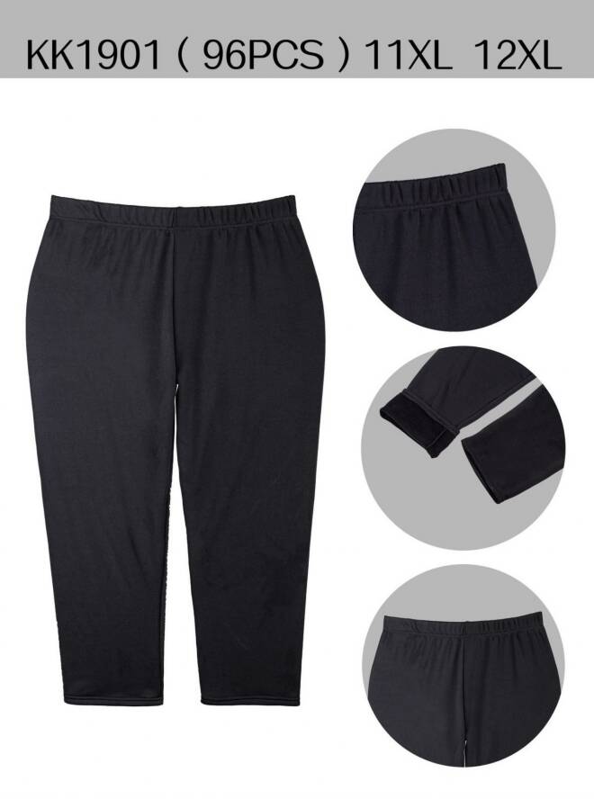 Leginsy damskie KK1901 1 kolor  11XL-12XL 1