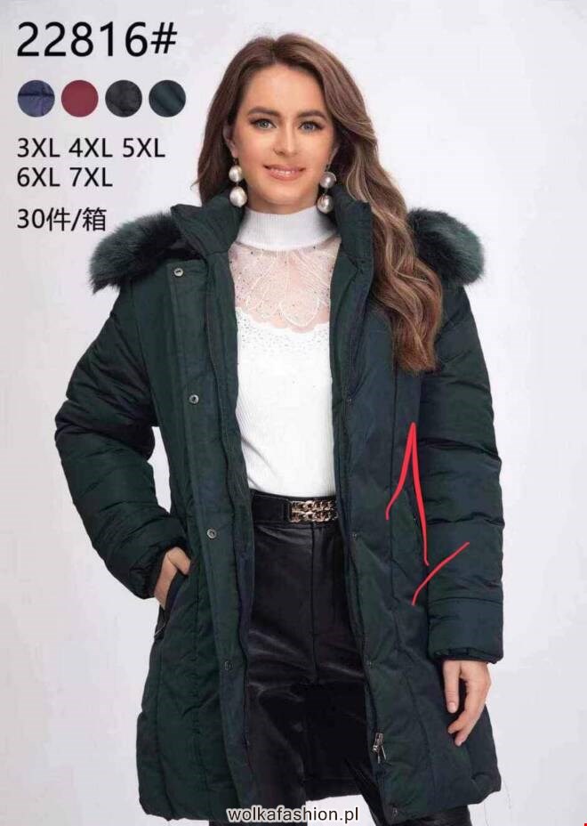 Kurtka damskie 22816 1 kolor  3XL-7XL