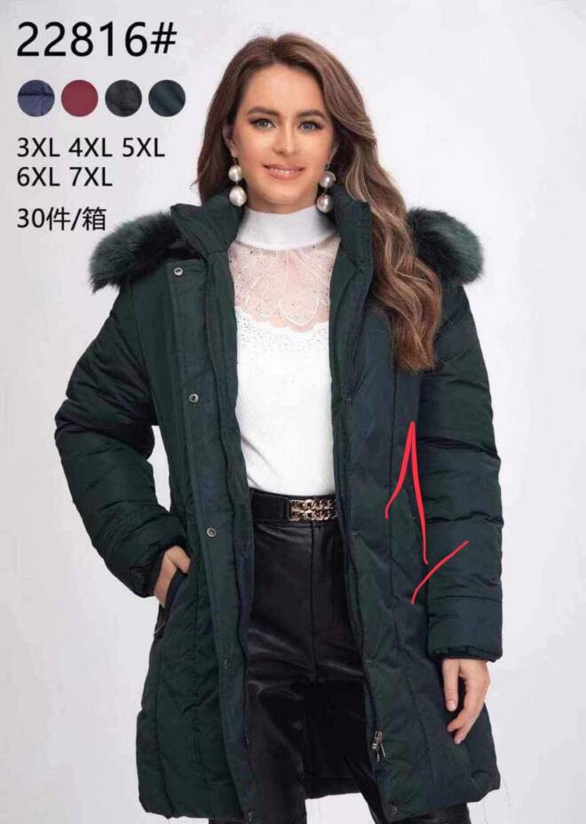 Kurtka damskie 22816 1 kolor  3XL-7XL 1