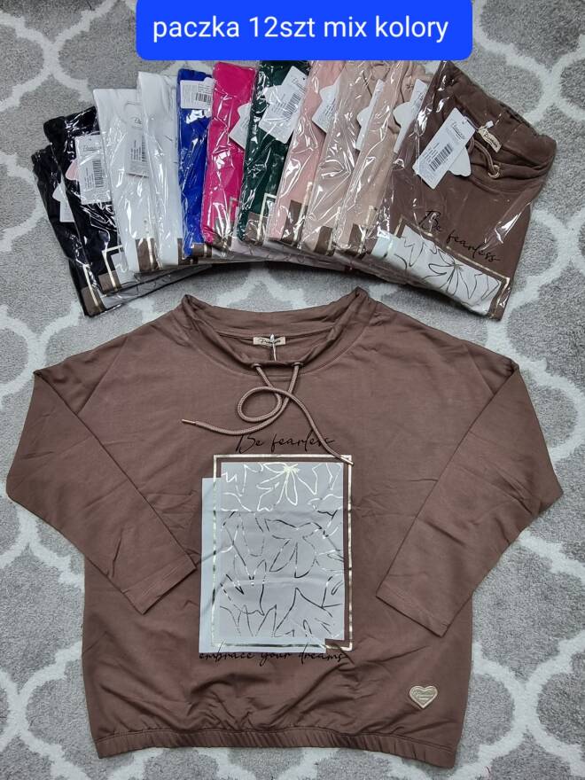 Bluzka damskie 0556 Mix KOLOR  Standard (Towar Tureckie)