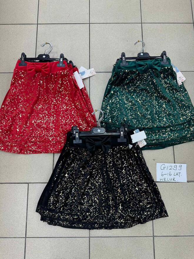 Spódnica dziewczęca G1299 1 kolor  6-16 1