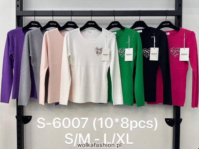 Sweter damskie S-6007 Mix KOLOR  S/M-L/XL