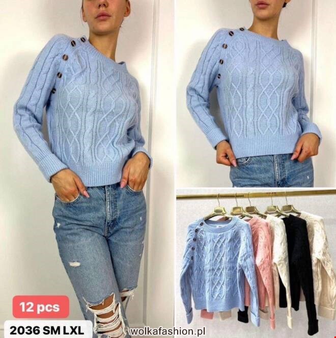 Sweter damskie 2036 Mix KOLOR  S/M-L/XL