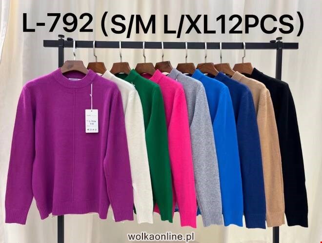 Sweter damskie L-792 Mix KOLOR  S/M-L/XL