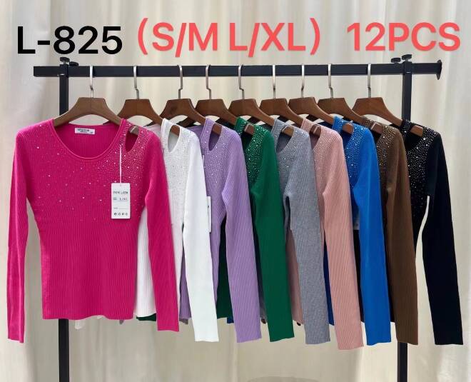 Sweter damskie L-825 Mix KOLOR  S/M-L/XL 1