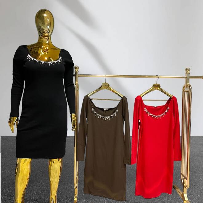 Sukienka damskie 0662 Mix KOLOR  Standard (Towar Tureckie) 1