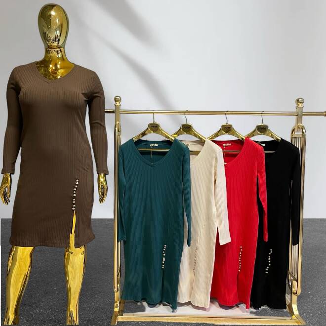 Sukienka damskie 0665 Mix KOLOR  Standard (Towar Tureckie)