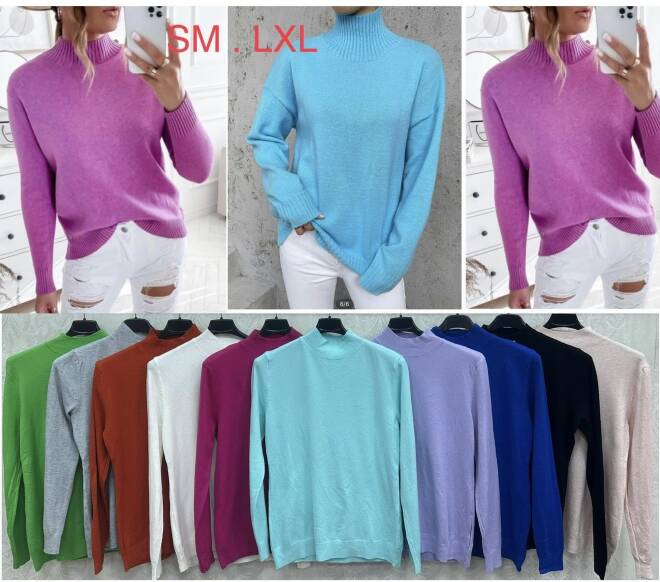Sweter damskie 0685 Mix KOLOR  S-XL 1
