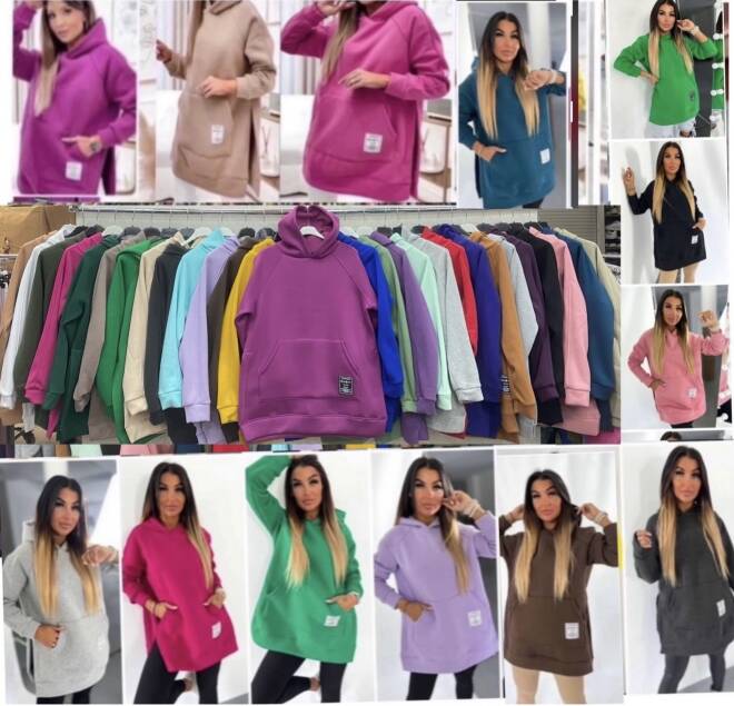 Tunika damskie 0697 Mix KOLOR  Standard