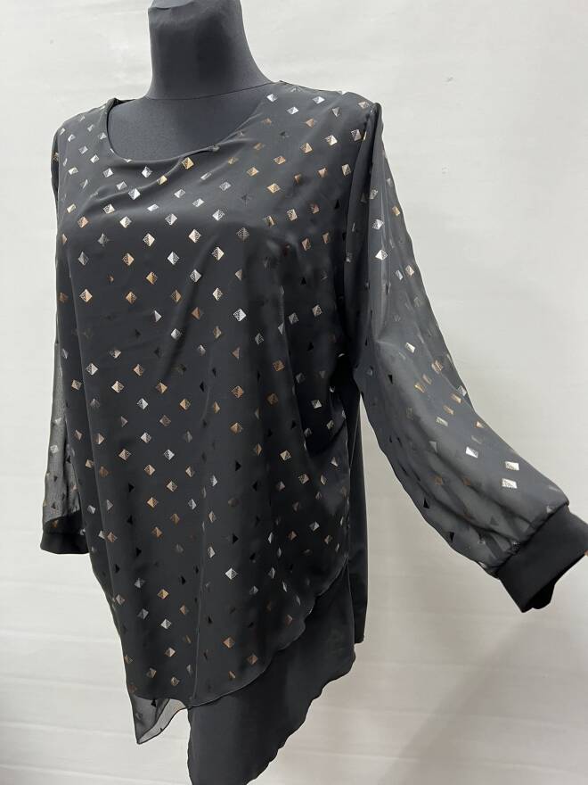 Bluzka damskie 0853 1 kolor  54-60 (Towar Polskie)