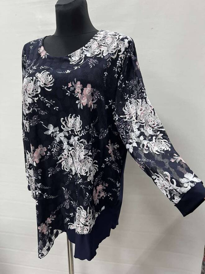 Bluzka damskie 0857 1 kolor  54-60 (Towar Polskie)