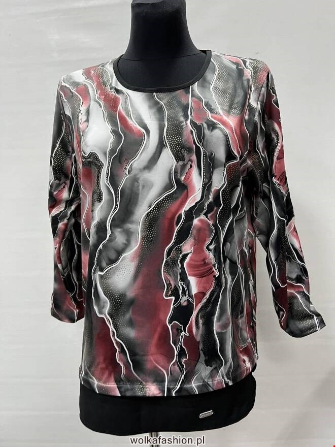 Bluzka damskie 0877 1 kolor  48-52 (Towar Polskie)
