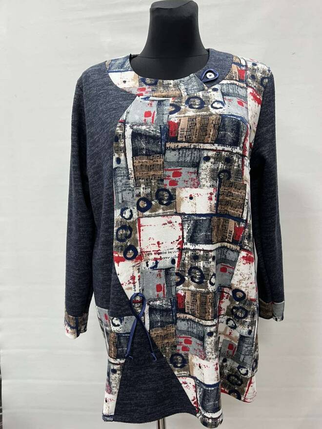 Bluzka damskie 0884 1 kolor  52-56 (Towar Polskie) 1