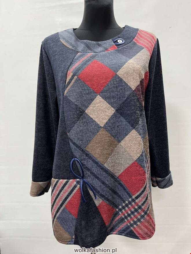 Bluzka damskie 0889 1 kolor  52-56 (Towar Polskie)