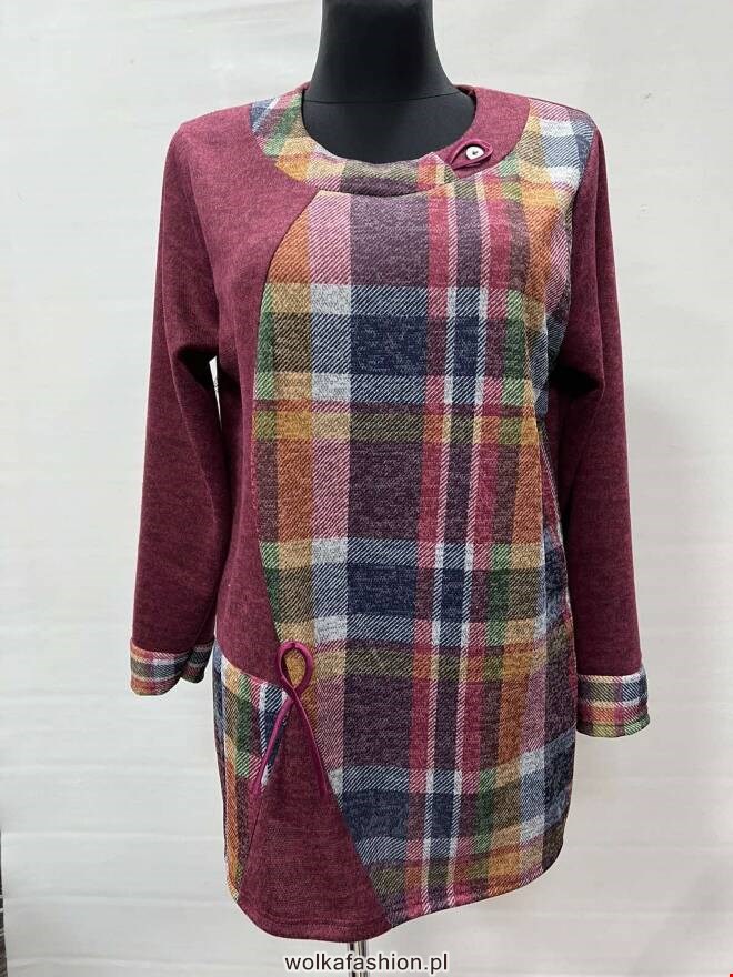 Bluzka damskie 0891 1 kolor  52-56 (Towar Polskie)