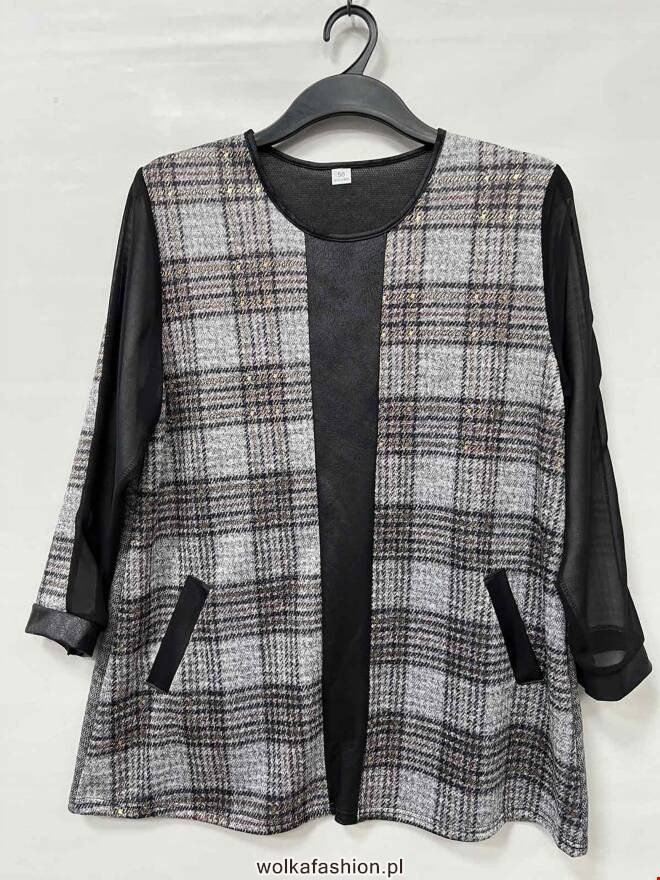 Bluzka damskie 0894 1 kolor  50-56 (Towar Polskie)