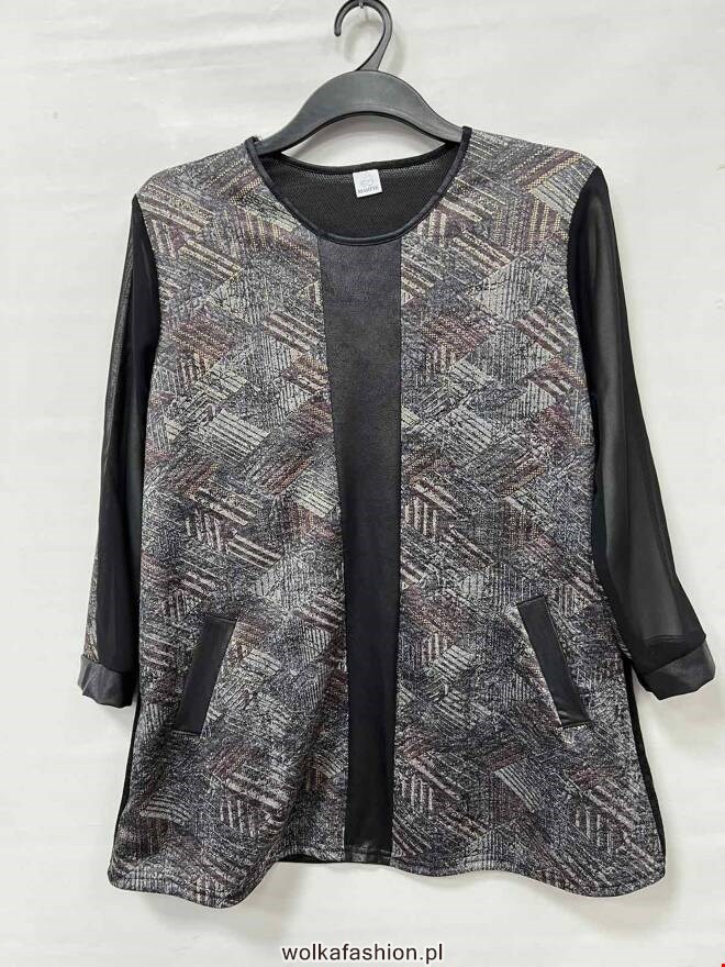 Bluzka damskie 0897 1 kolor  50-56 (Towar Polskie)