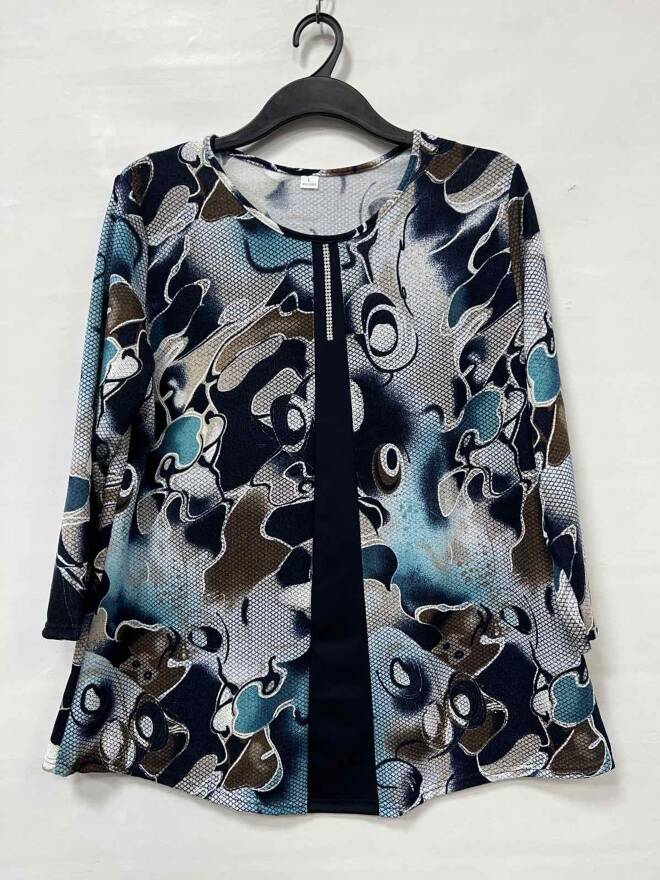 Bluzka damskie 0902 1 kolor  50-56 (Towar Polskie)