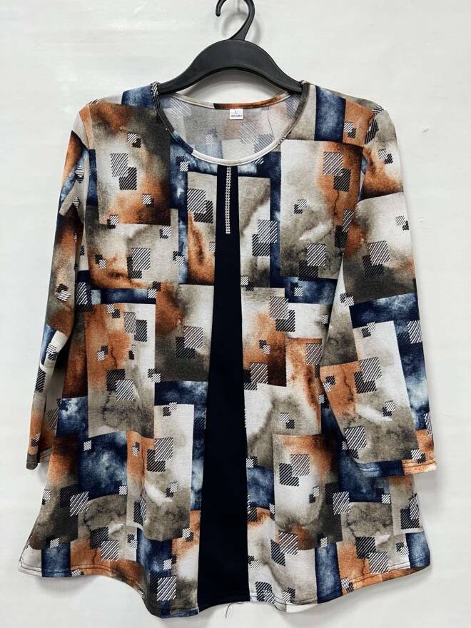 Bluzka damskie 0903 1 kolor  50-56 (Towar Polskie)