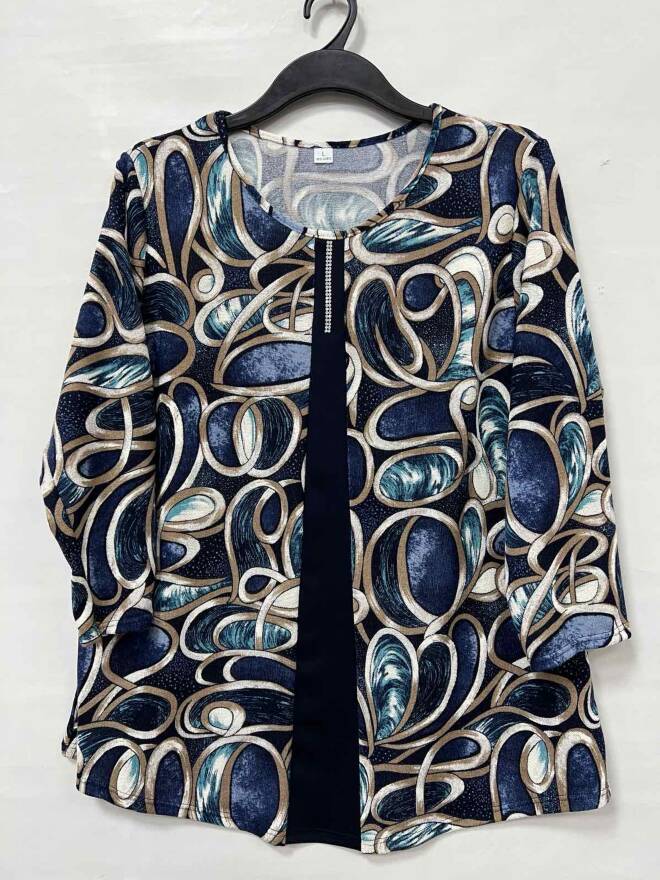 Bluzka damskie 0904 1 kolor  50-56 (Towar Polskie)