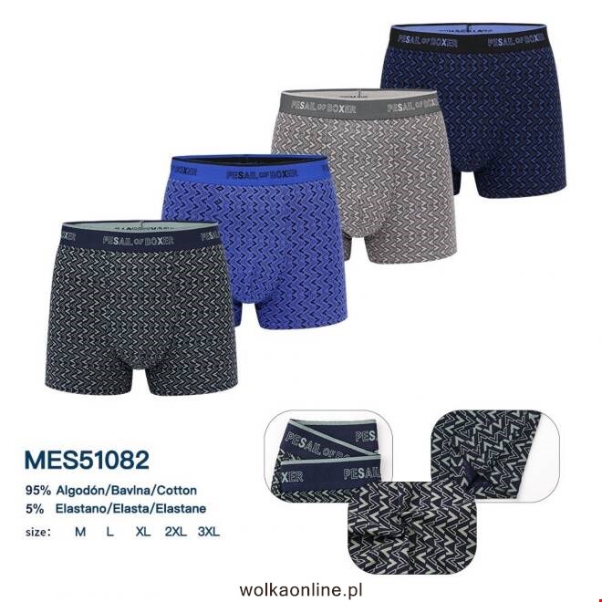 Bokserki męskie MES51082 Mix KOLOR  M-3XL